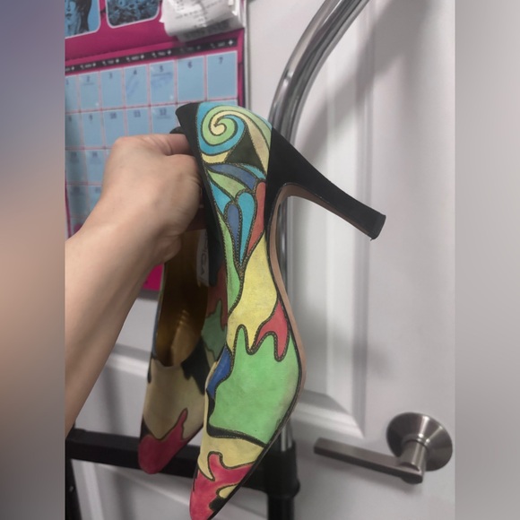 Via Spiga Colorful Abstract Heels - Picture 12 of 12